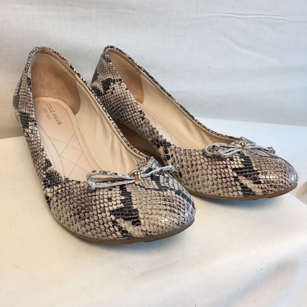 Cole Haan Wedge - Size 9.5 - Snake Print